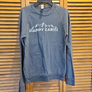 Happy Earth Women's Crewneck Sweatshirt - Blue